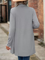 Open-front Dropped Shoulder Cardigan (12)