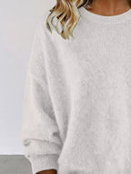 Full Size Round Neck Dropped Shoulder Sweater Plus (6)