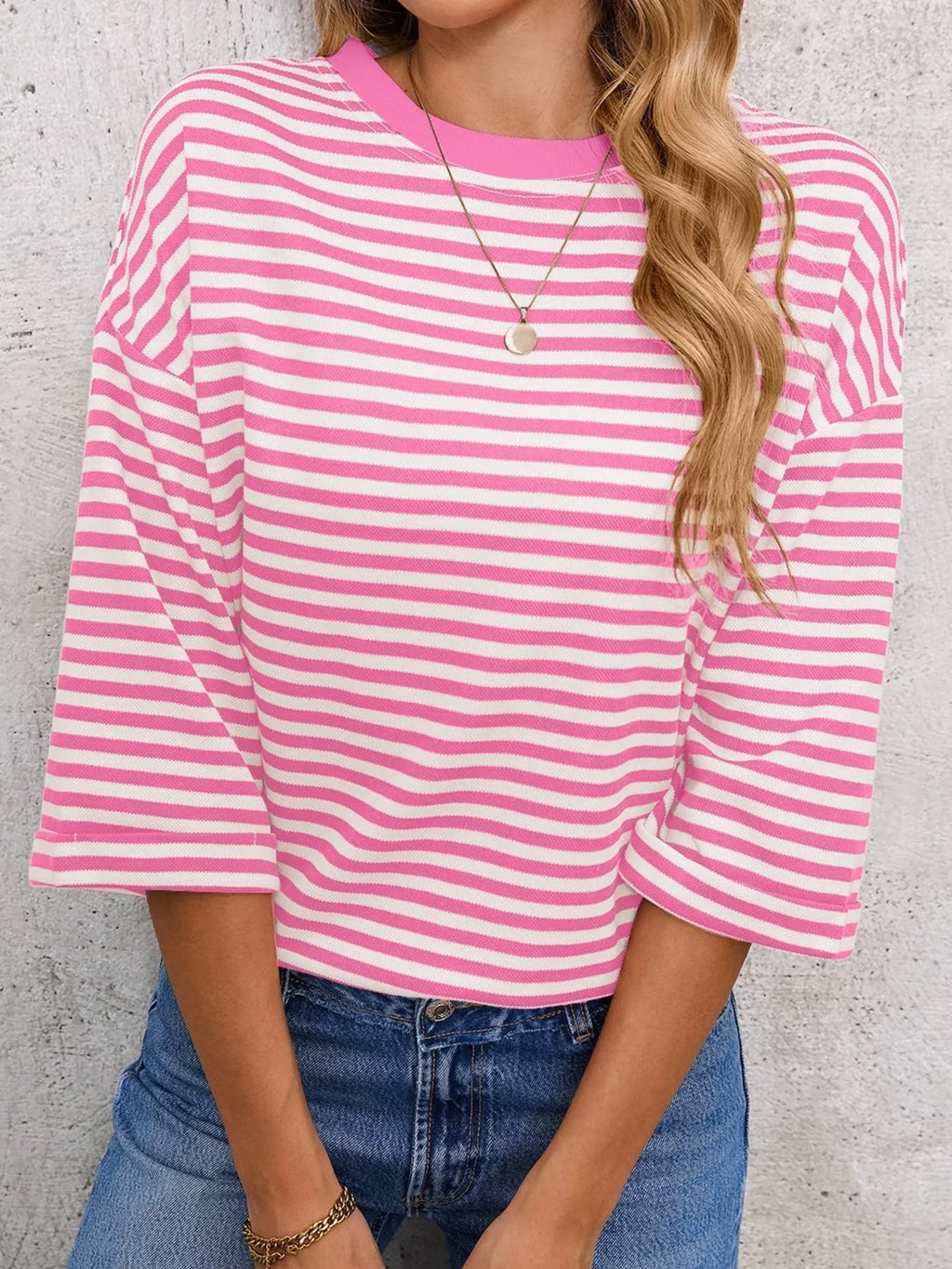 Striped Back Bow Tie T-shirt (3)