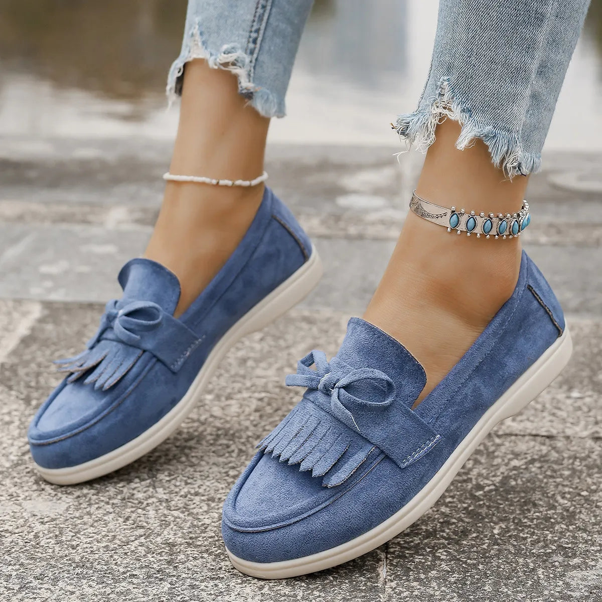 Round Toe Flats Loafers (4)