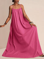 Spaghetti Strap Flowy Maxi Dress (11)