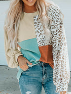 Block Leopard Round Neck Sweatshirt (10)