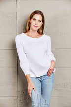 Off-shoulder Rib-knit Sweater