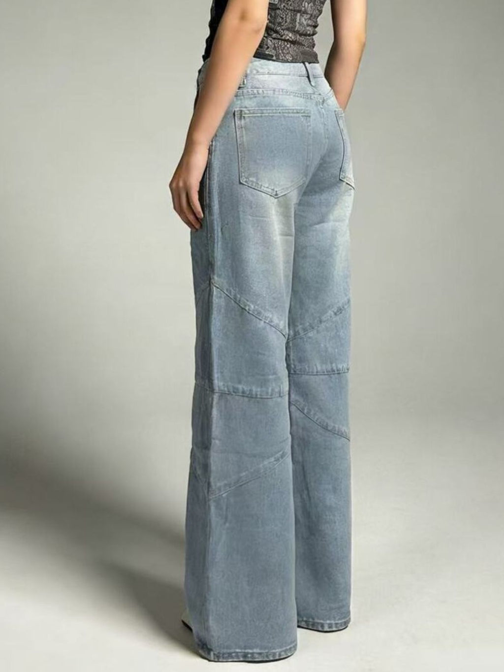 Vintage Wash Wide Leg Jeans (6)