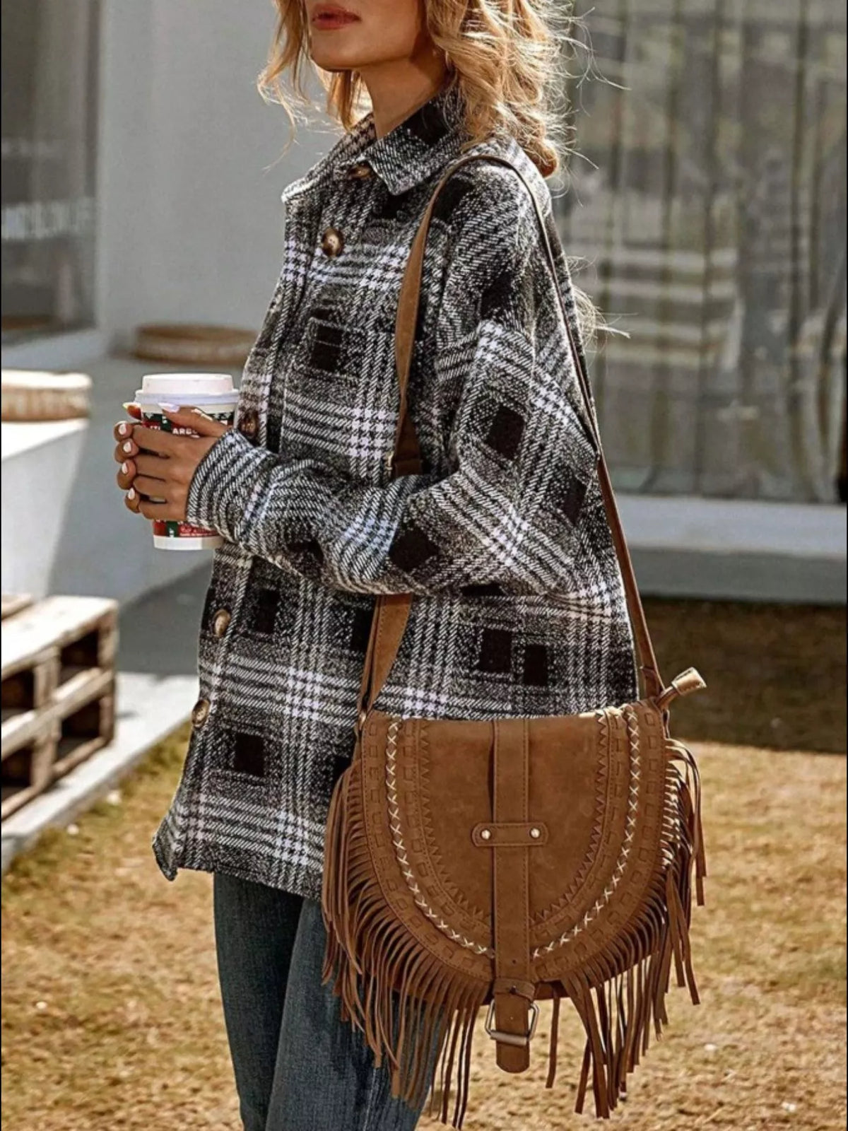 Plaid Button-up Shirt (10)