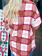 Plaid Button-down Long Sleeve Shacket (11)