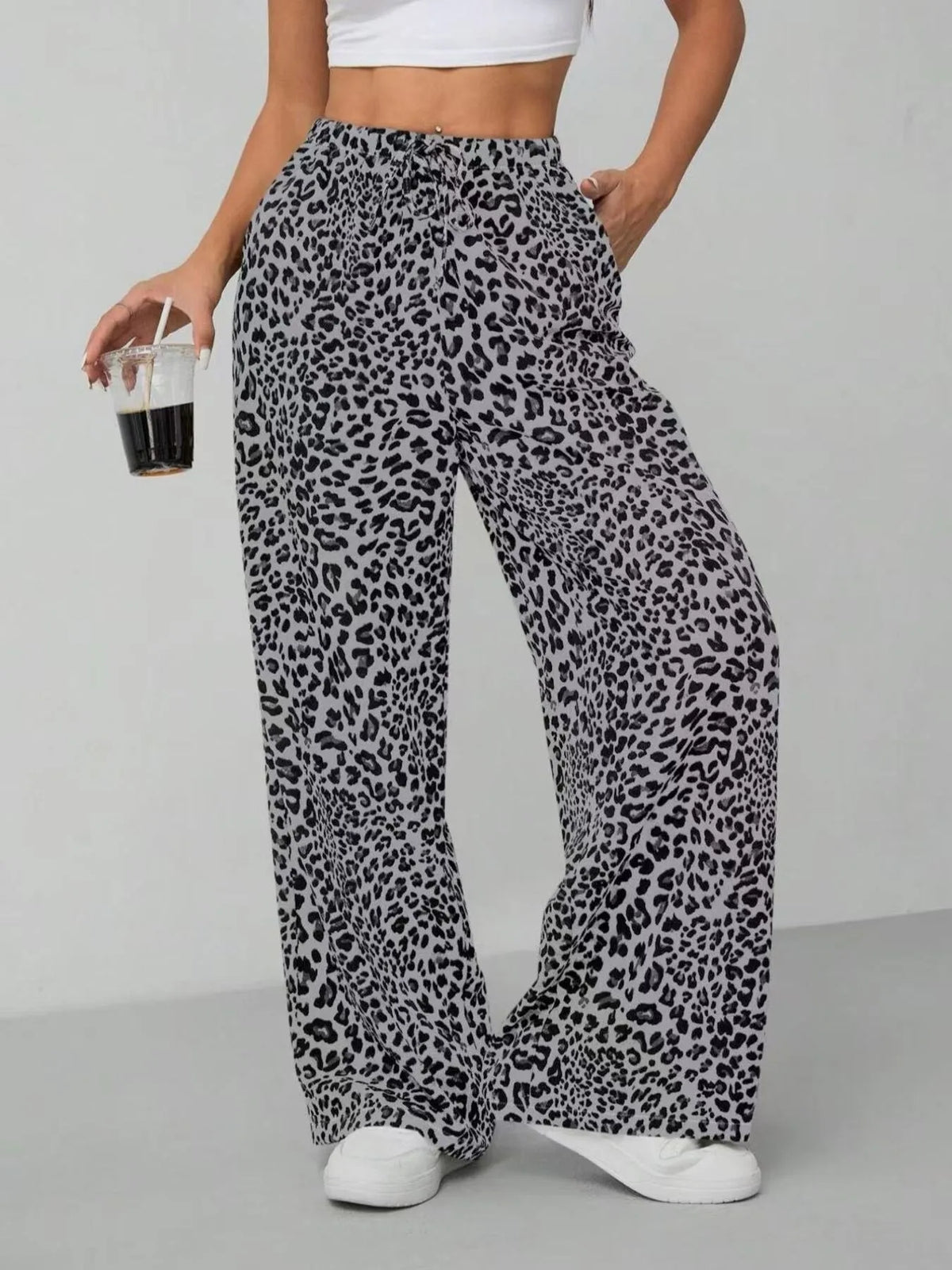 Leopard Print Wide Leg Pants (4)