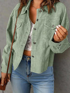 Corduroy Button-down Shacket (13)