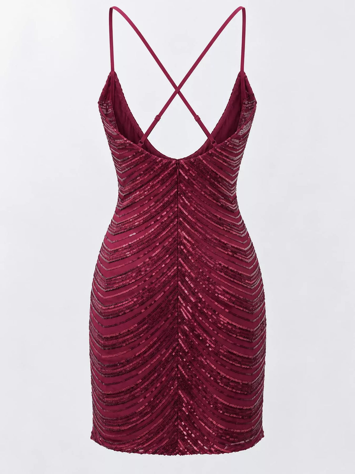 Sleeveless Sequin Embellished Bodycon Mini Cami Dress (14)