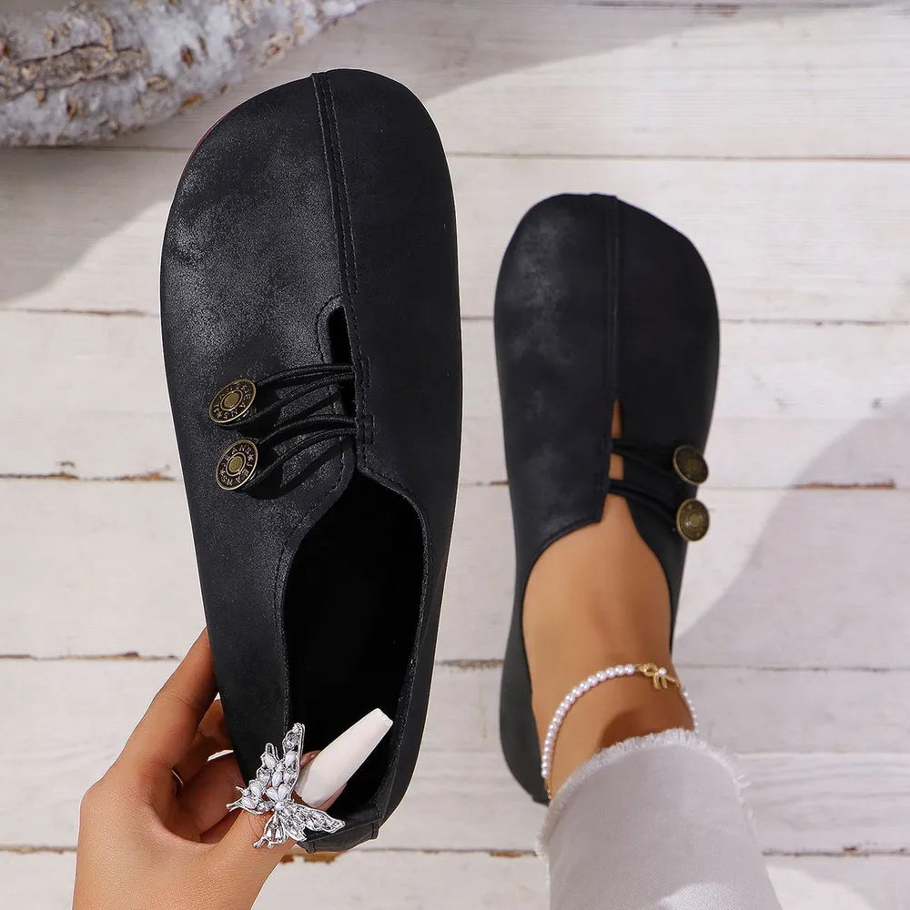 Round Toe Flat Slip-ons (5)