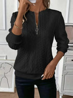 Quarter-zip Long Sleeve Sweatshirt (4)