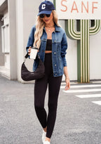 Pocketed Button Up Denim Jacket (17)