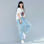 Baggy Pants Big Crotch Loose Hole Irregularly Slimming photo 10
