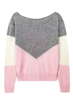 Openwork Block Long Sleeve Sweater (5)