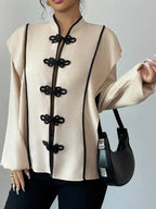 Chinese-style Mandarin Collar Blouse (2)