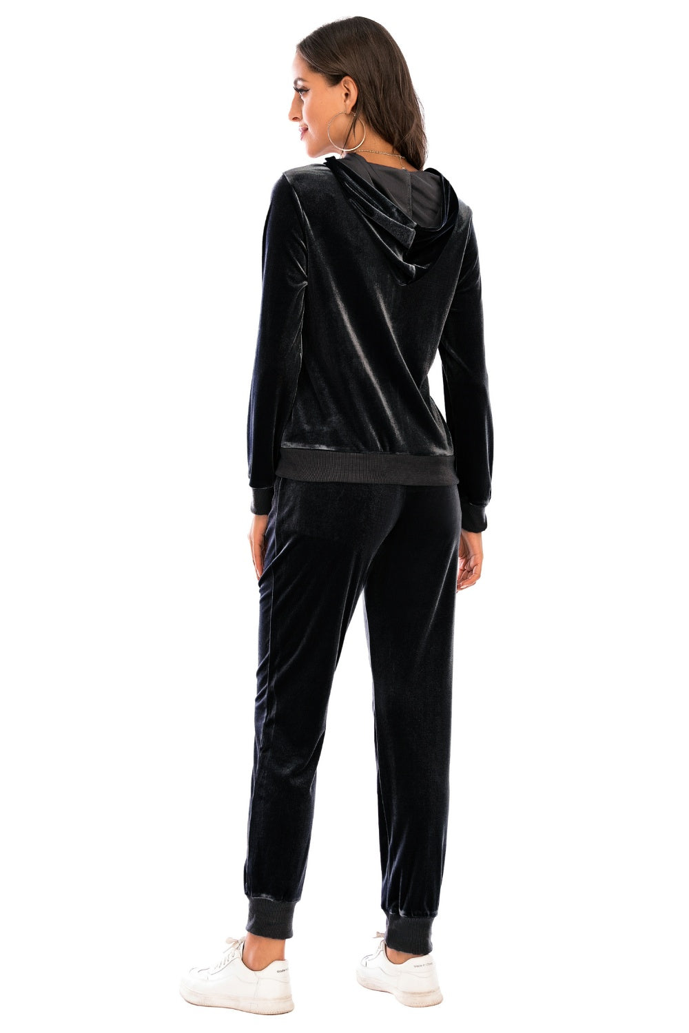 Zip-up Hooded Jacket Pants Set (12)