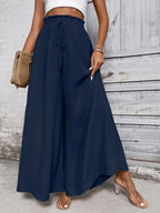 Tied High Waist Wide Leg Pants (8)