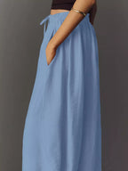 Drawstring Wide Leg Pants (4)