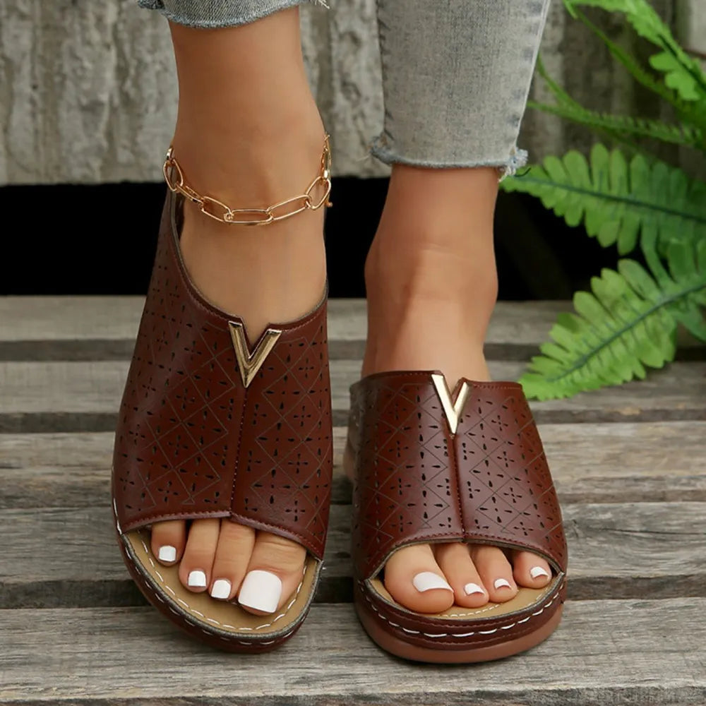 Open Toe Flats Sandals (3)