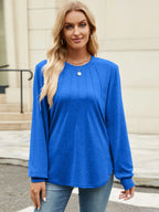 Round Neck Long Sleeve T-shirt (7)