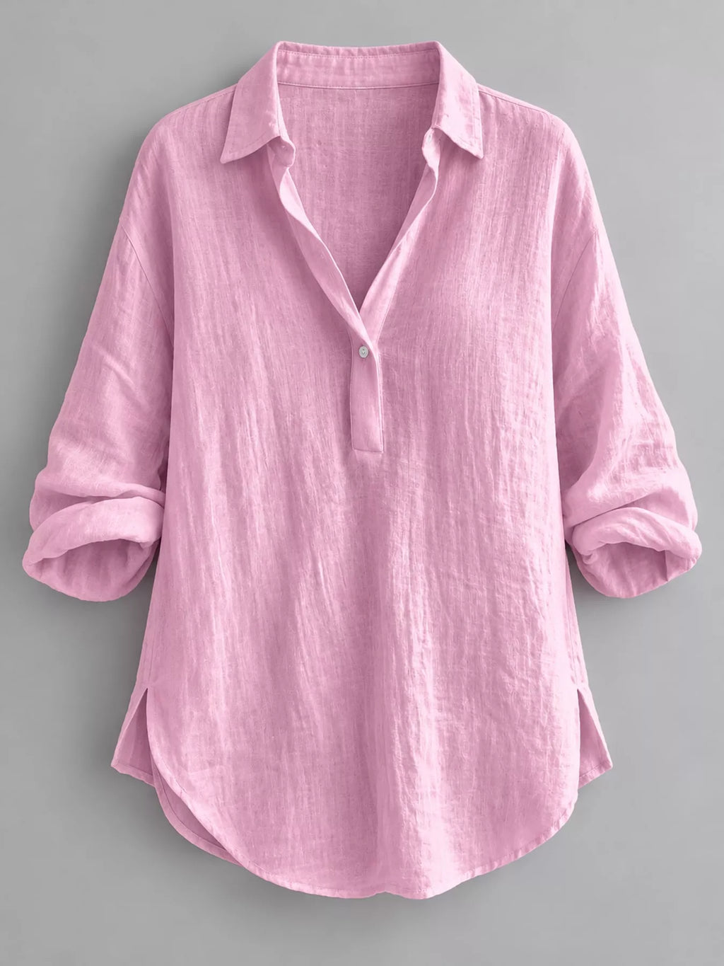 Collared Neck Long Sleeve Blouse (5)