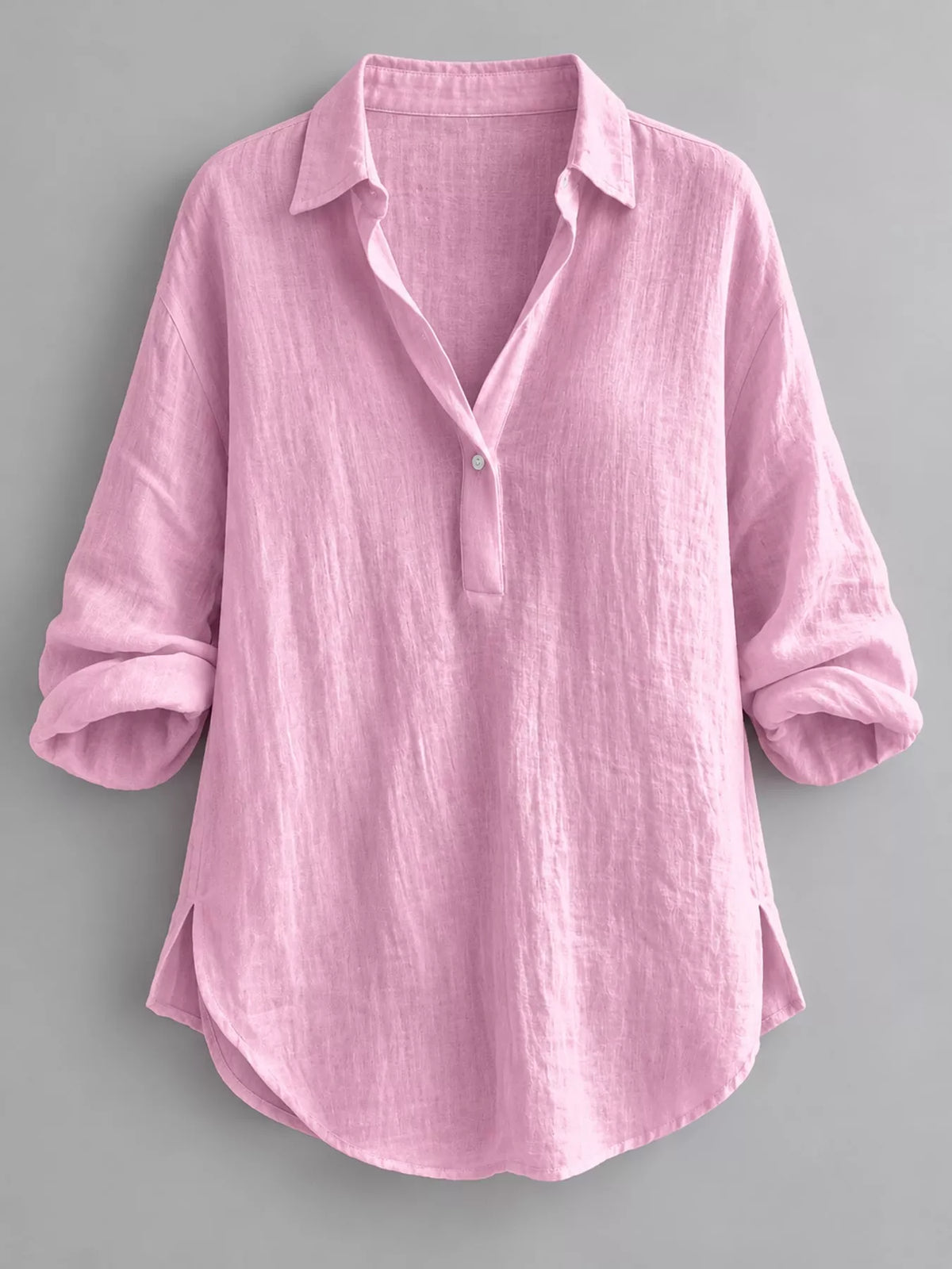 Collared Neck Long Sleeve Blouse (5)