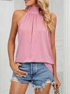 High Neck Tie Back Cami (25)