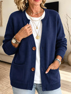 Full Size Button-down Knit Cardigan Plus (6)