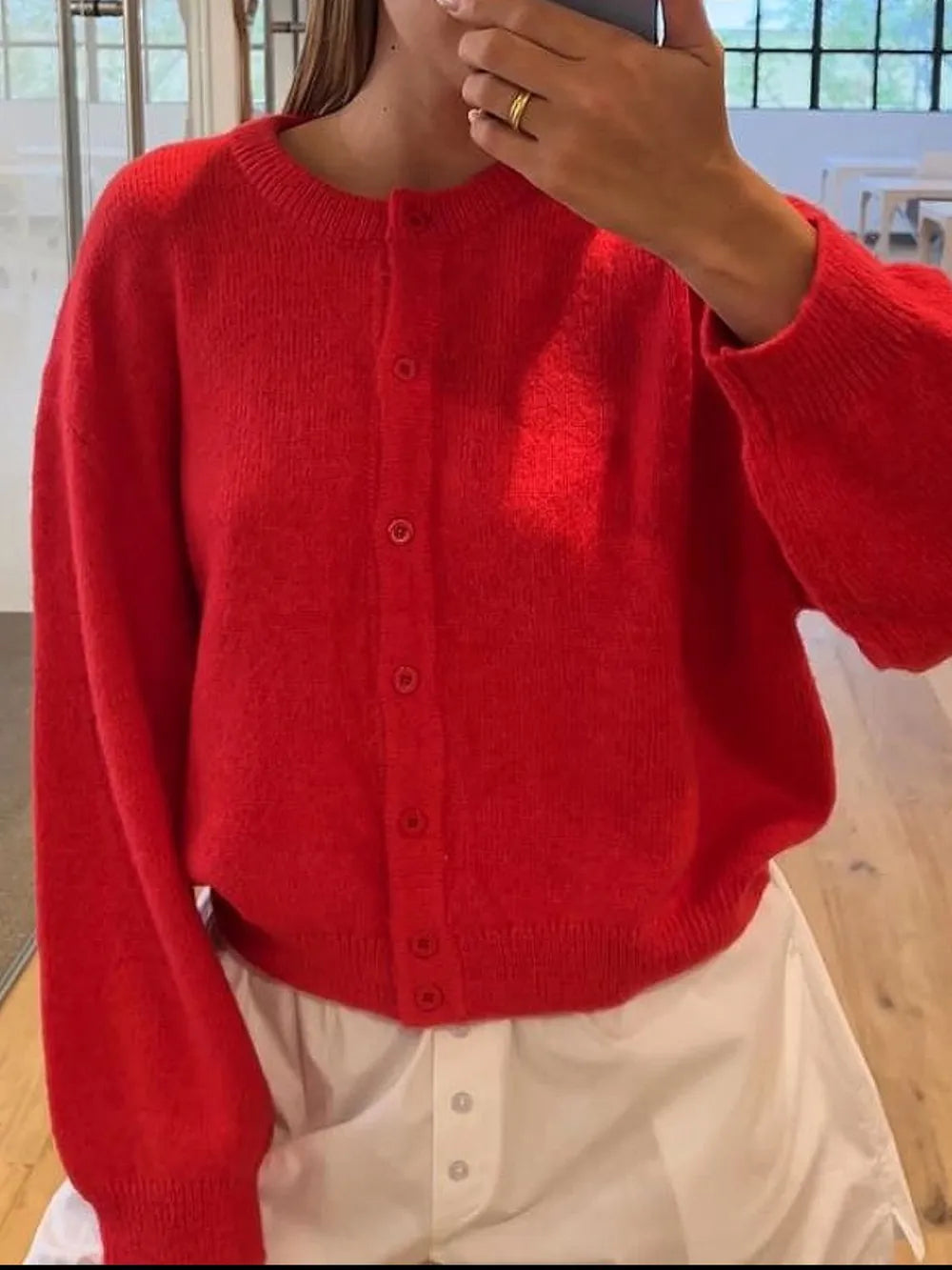 Button Down Long Sleeve Cardigan (5)