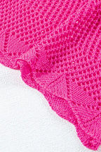 Scallop Edge Half Sleeve Pointelle Knit Top (6)