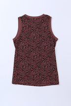 Printed Round Neck Tank Top (6)