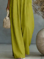 Full Size Half Sleeve Wide-leg Jumpsuit Plus (18)