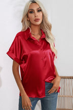 Collared Neck Short Sleeve Shirt (6)