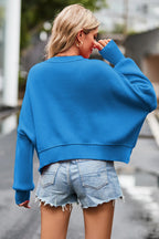 Round Neck Drop Shoulder Long Sleeve Sweater (20)