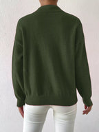 Mock Neck Dropped Shoulder Sweater (7)