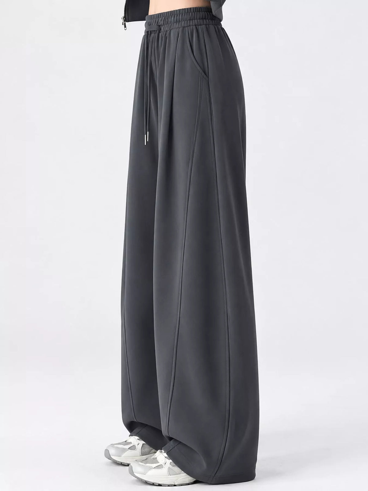 Full Size Drawstring Loose Fit Wide-leg Sweatpants Plus (26)