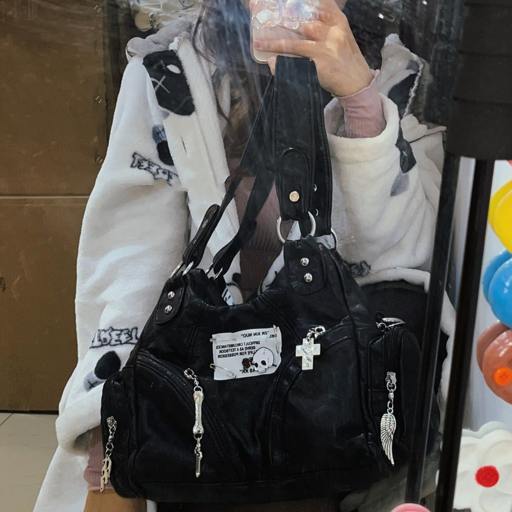 Soft Leather Vintage Armpit Crossbody Bag photo 1