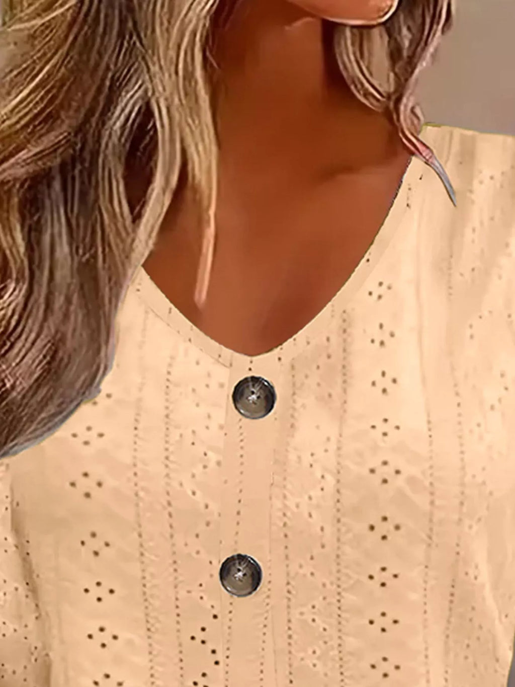 Eyelet Tie-sleeve Detail Top (11)