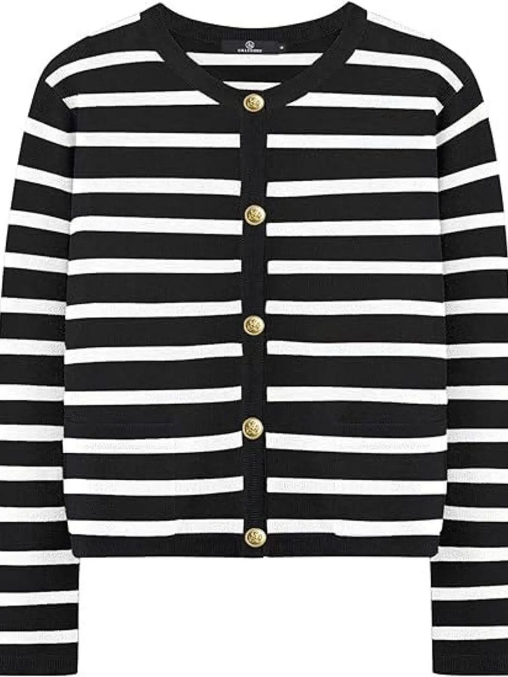 Striped Button-up Cardigan (9)