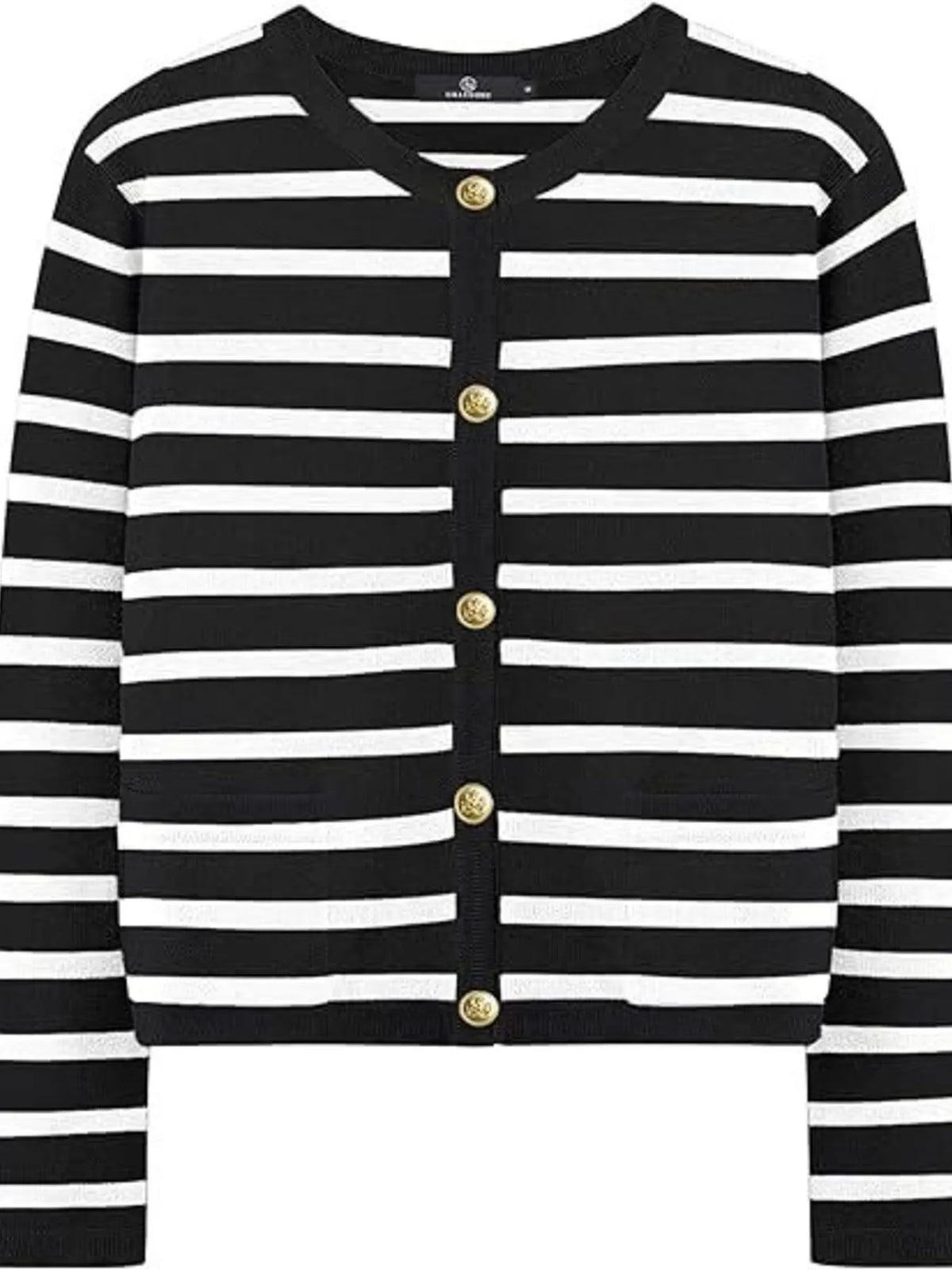 Striped Button-up Cardigan (9)