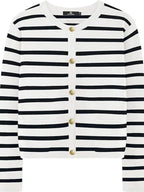 Striped Button-up Cardigan (3)