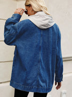 Oversized Button Up Denim Jacket Hood (25)