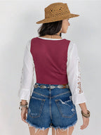 Fringe Lace-up Vest (7)