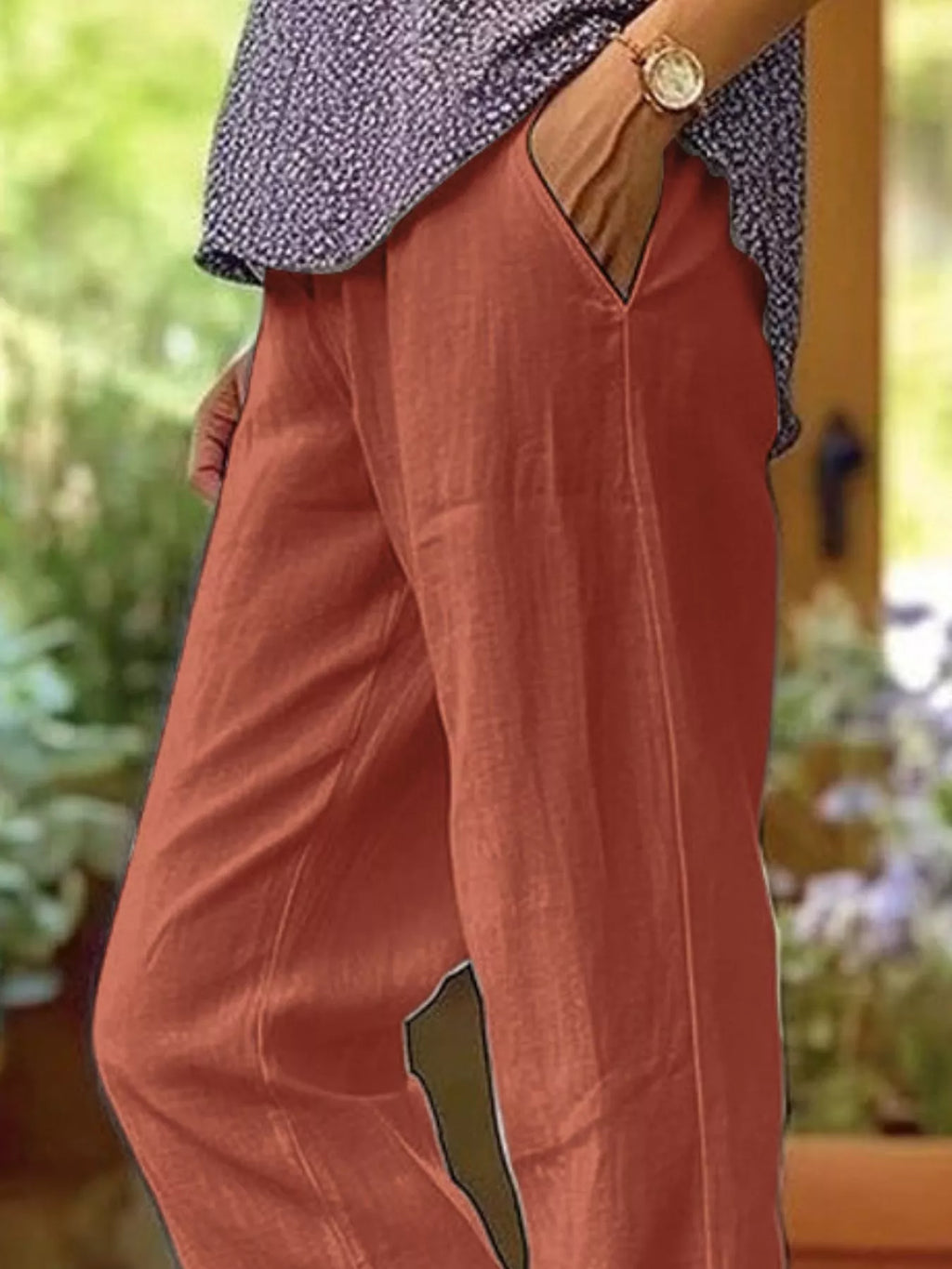 Full Size Casual Wide-leg Pants Plus (12)