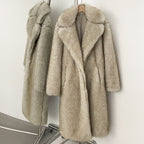 High-quality Artificial Fur Faux Fur Coat photo 3
