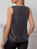Sequin Cowl Neck Tank (9)