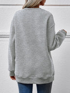 Letter Graphic Round Neck Sweatshirt (18)