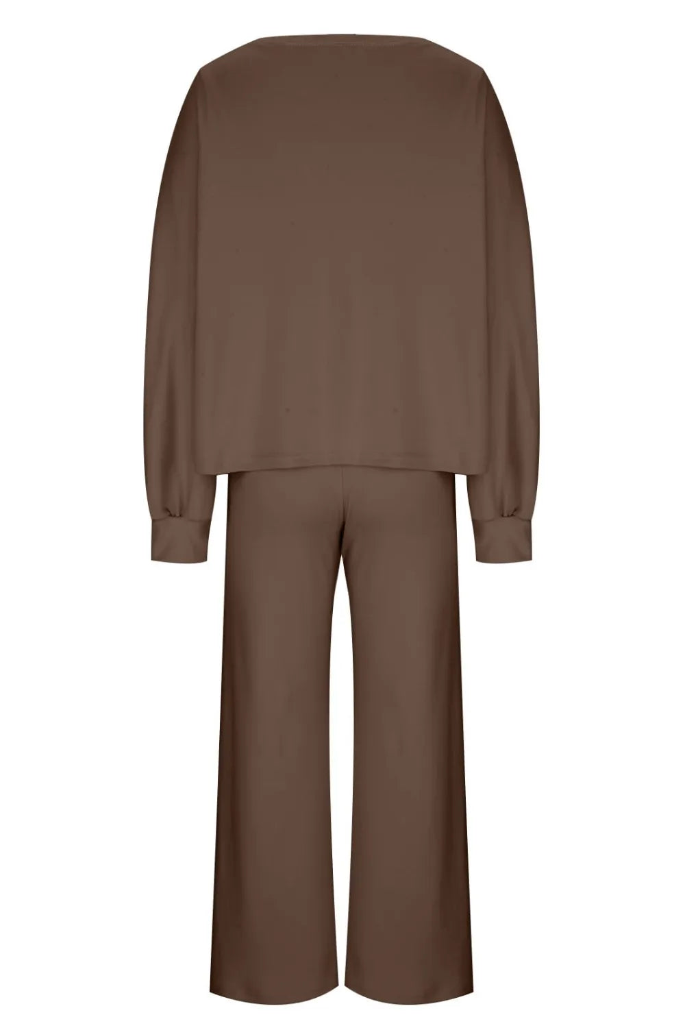Round Neck Long Sleeve Top Pants Set (4)