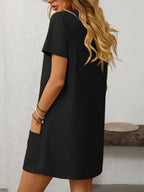Square Neck Short Sleeve Mini Dress (16)