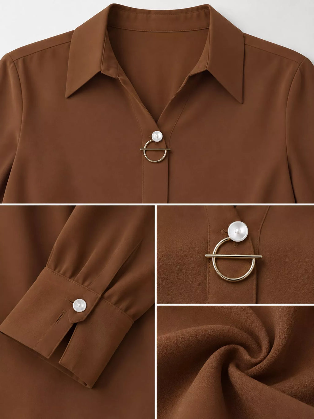 Long Sleeve Satin Blouse (53)